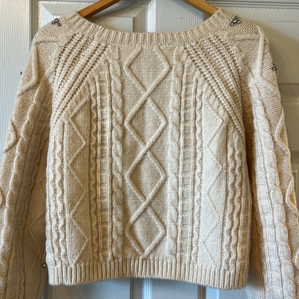 Anthropologie Astr The Label Cream Sweater - Picture 2 of 7